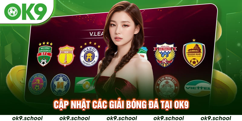 Cập nhật các giải bóng đá tại OK9